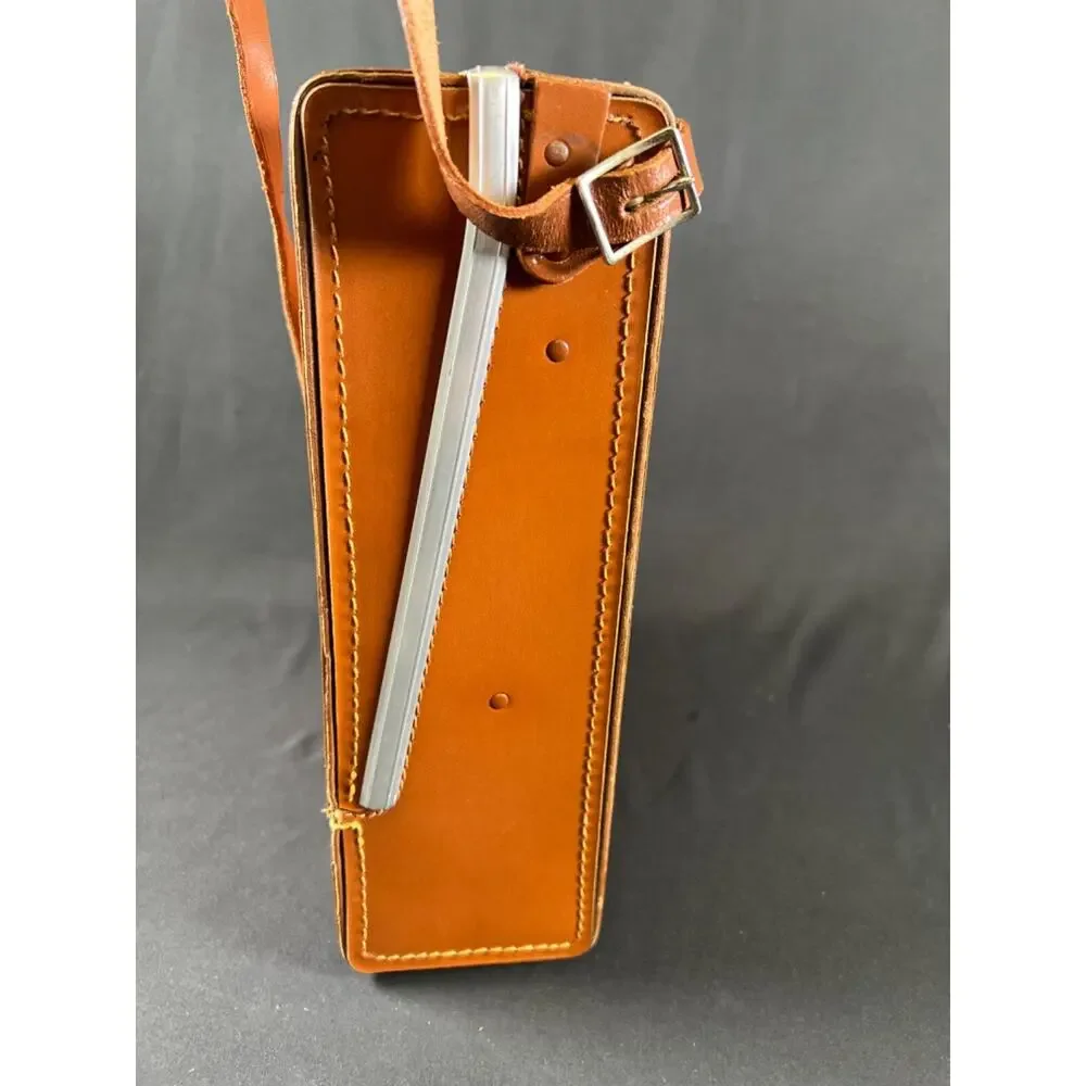 Vintage Leather Carrying Case Bag For Polaroid Land Camera Hipster - Case Only